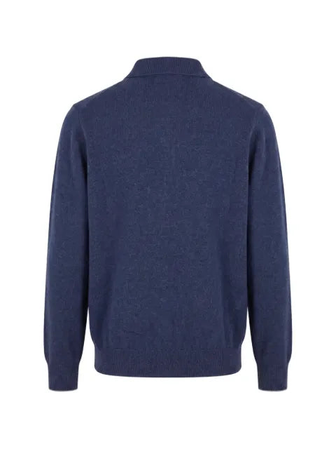 Brunello Cucinelli long-sleeve cashmere polo-collar sweater