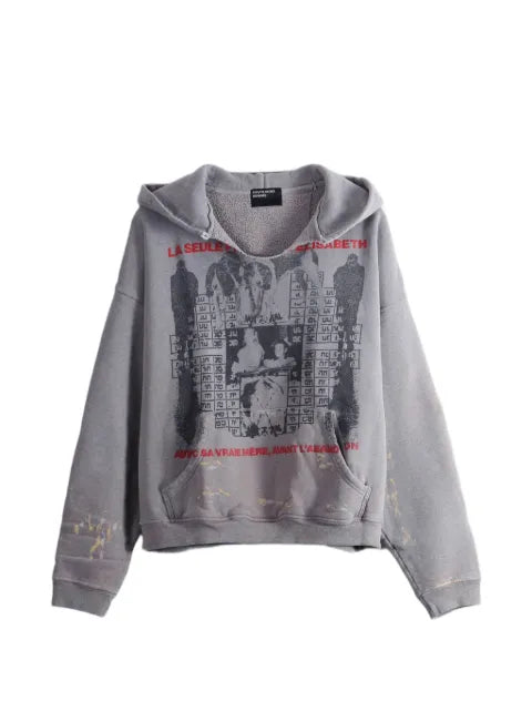 Enfants Riches Déprimés Photo D’Elisabeth graphic-print distressed hoodie