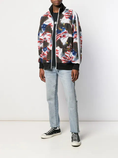 Palm Angels American-Eagle-print track jacket