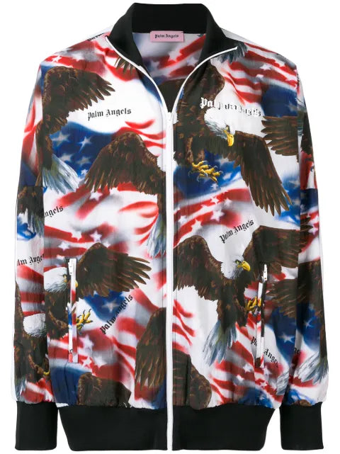 Palm Angels American-Eagle-print track jacket