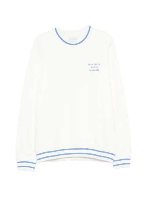 Drôle De Monsieur Sport Slogan sweatshirt