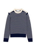 AMI Paris Sailor striped wool crewneck sweater