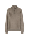 RETORI checkered mock-neck sweatshirt