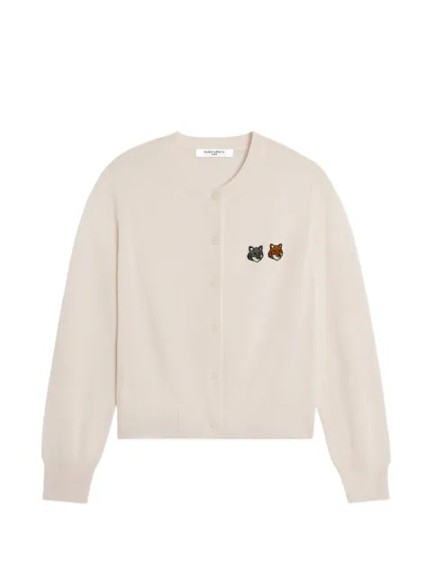 Maison Kitsuné Double Fox Head patch cardigan