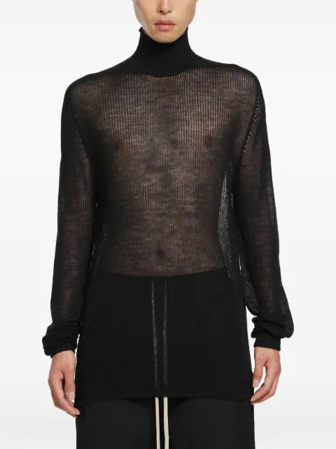 Rick Owens Tower ribbed cashmere sweater