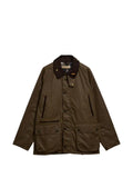 Barbour Bedale corduroy-collar waxed jacket