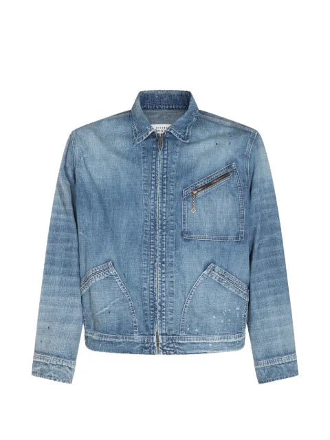 Maison Margiela paint-splatter denim jacket
