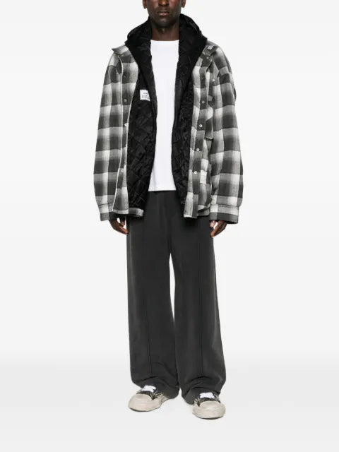 Maison MIHARA YASUHIRO check-pattern hooded jacket