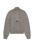 RHUDE quarter-zip logo-embroidered sweater