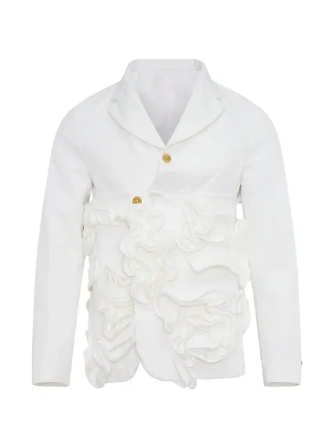 Comme des Garçons Homme Plus ruffled frayed jacket