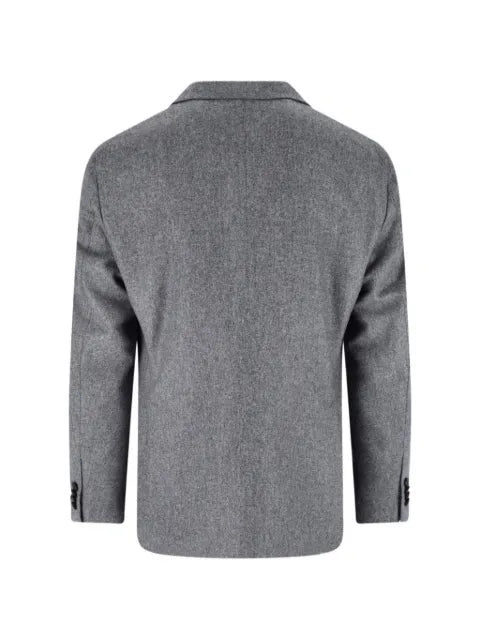 Caruso double-breasted wool jacket