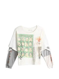 SAITOS Hybrid Medic graphic-print layered sweatshirt