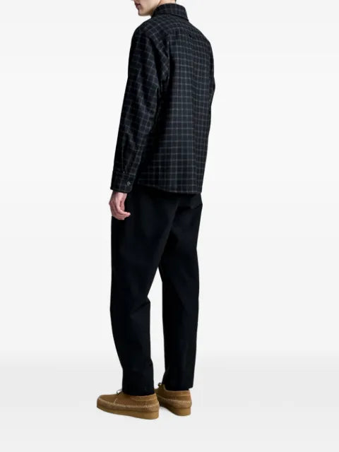 A.P.C. checked wool-blend shirt jacket