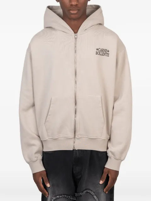 CARNE BOLLENTE Dot Connector graphic-print zip-up hoodie