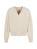 CROQUIS V-neck zip-up cardigan