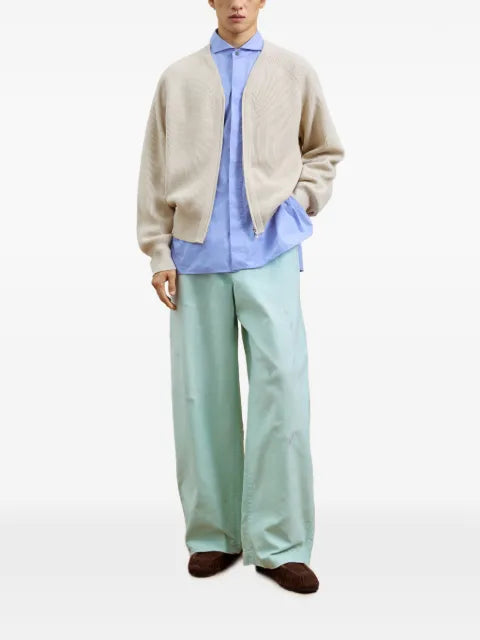 CROQUIS V-neck zip-up cardigan