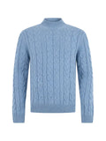 slowear cable-knit high-neck sweater