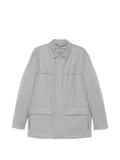 Canali wool patch-pocket jacket