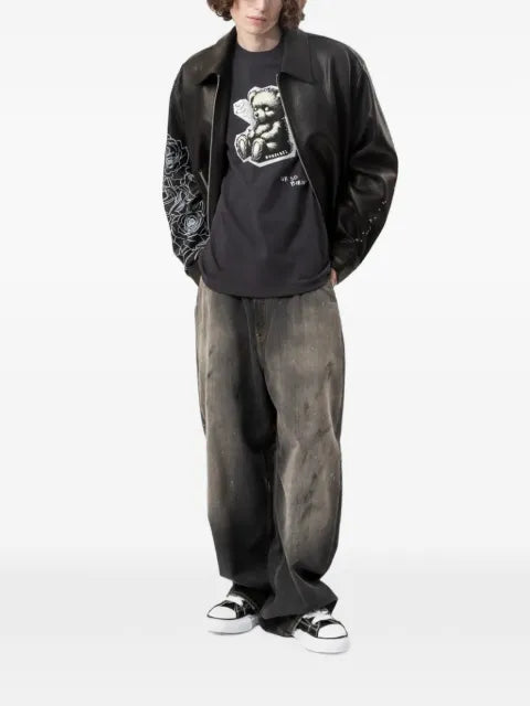 DOMREBEL Roses lambskin jacket