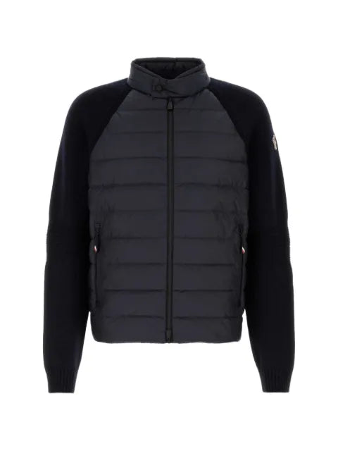 Moncler Grenoble quilted-panel zip-up cardigan