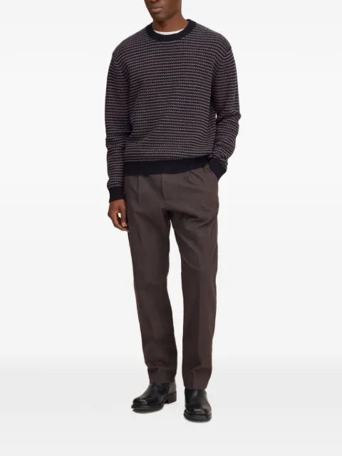 NN07 striped crew-neck sweater