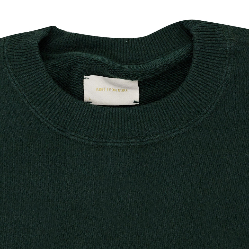 Green Houndstooth Applique Crewneck Sweatshirt
