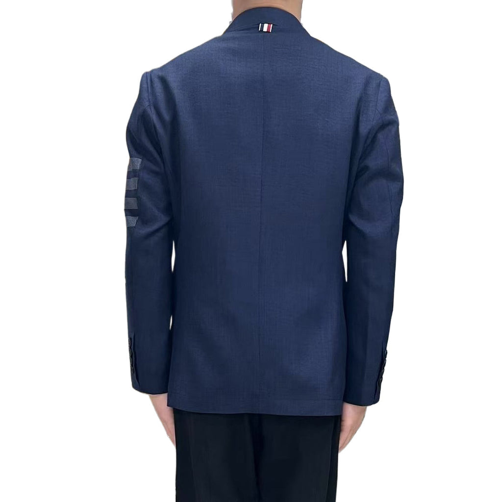 Men's 4 - Bar Suit Jacket with Signature Grosgrain Detail | Thom Browne