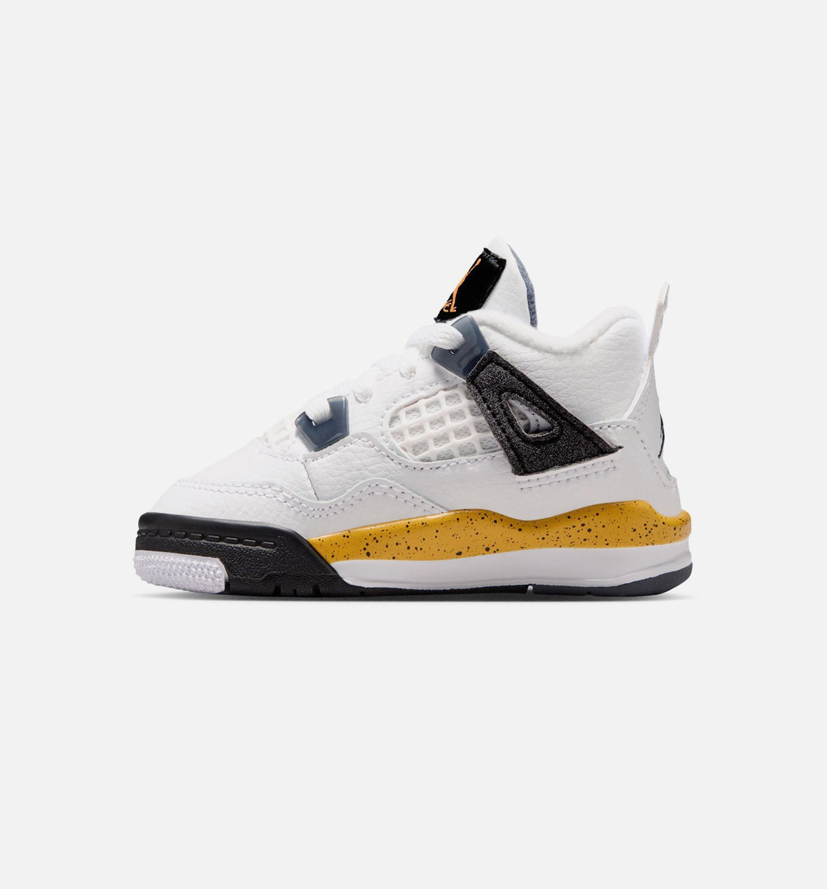 Air Jordan 4 Retro Rare Air Tour Yellow Infant/Toddler Lifestyle Shoe - White/Dark Blue Grey/Black/Tour Yellow