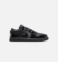 Air Jordan 1 Low Patent Elephant Women's Shoes - Black/White/Silver