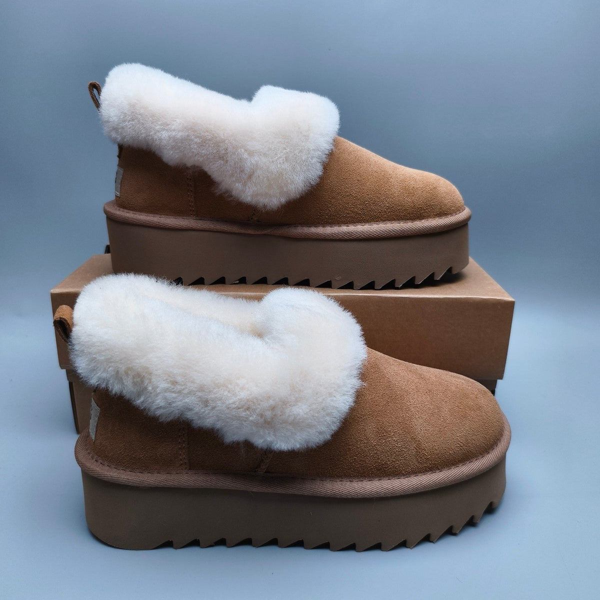Chestnut Platform Casual Shoes — New Arrival | In Stock