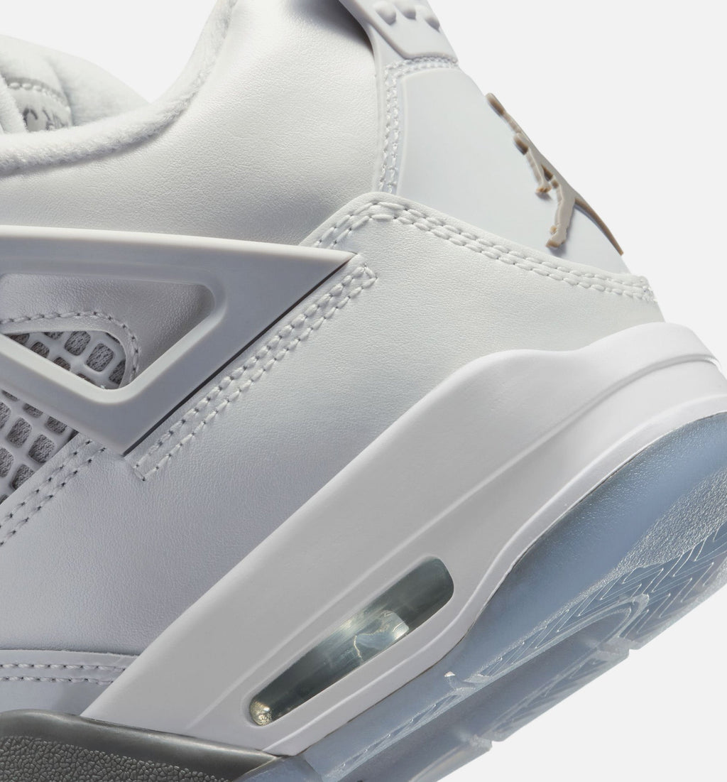 Air Jordan 4 Retro Blue Chill Big Kids' Sneakers - Photon Dust / Blue / White