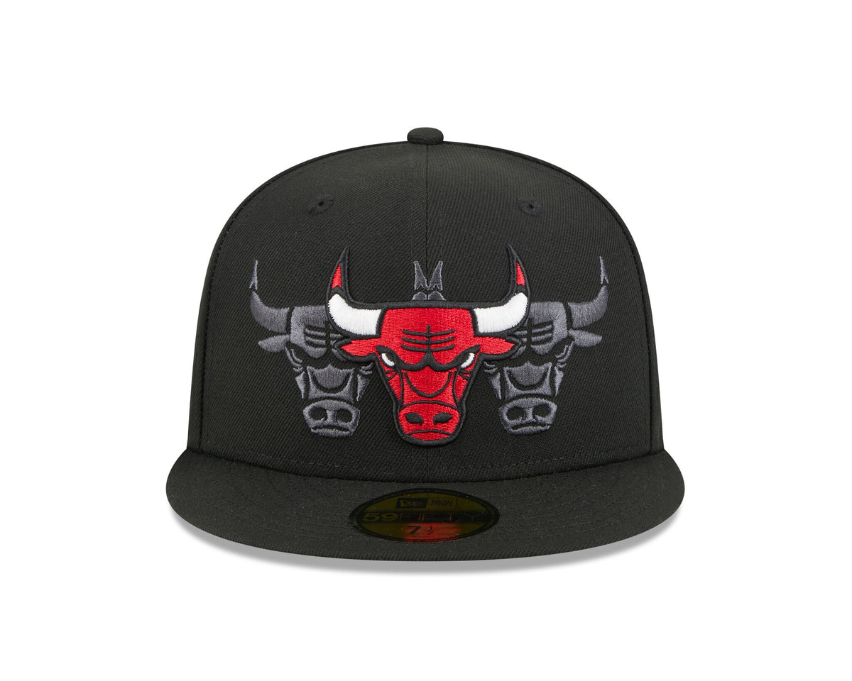 New Era 5950 Chicago Bulls Tri Hit Fitted Hat