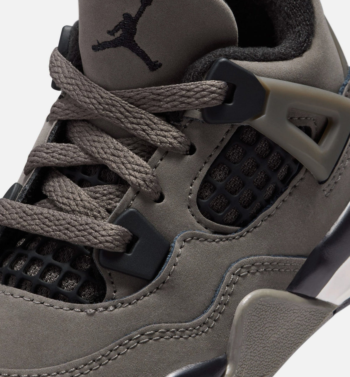 Air Jordan 4 Retro Cave Stone and Black Infant/Toddler Sneakers