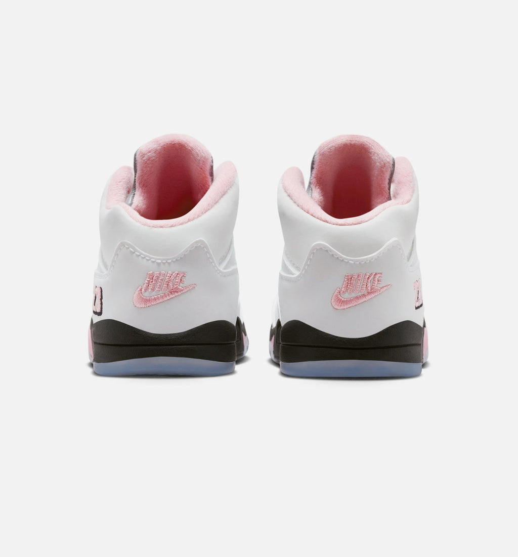 Air Jordan 5 Retro "Medium Soft Pink" Infant/Toddler Shoe – White/Black/Medium Soft Pink