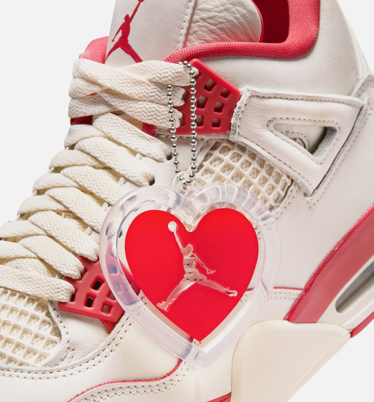 Air Jordan 4 Retro Valentine's Day Women's – Pale Ivory/Sierra Red/Tough Red