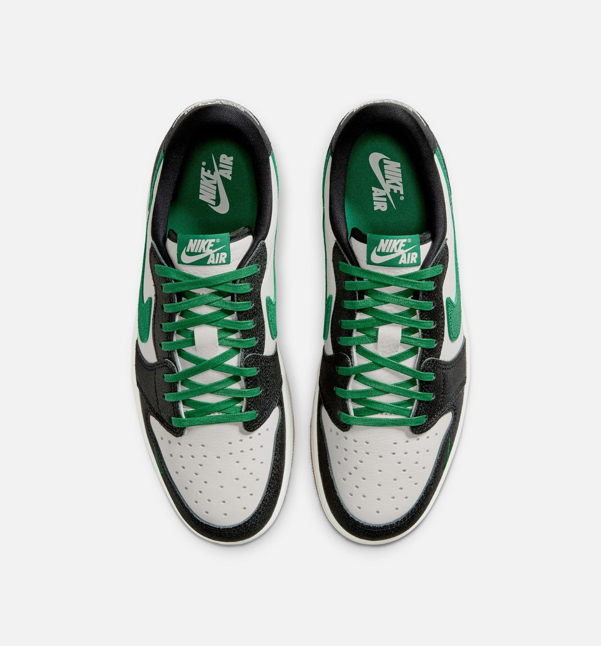 Air Jordan 1 Retro Low OG Phantom And Pine Green Men's Shoes - Phantom Pine Green Black