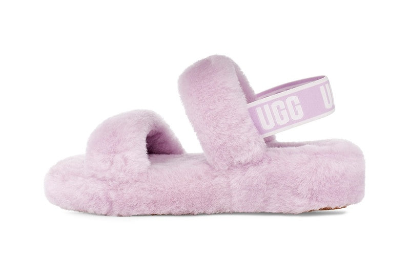 Fluffy Strap Sandals — Purple | New Arrival | In Stock