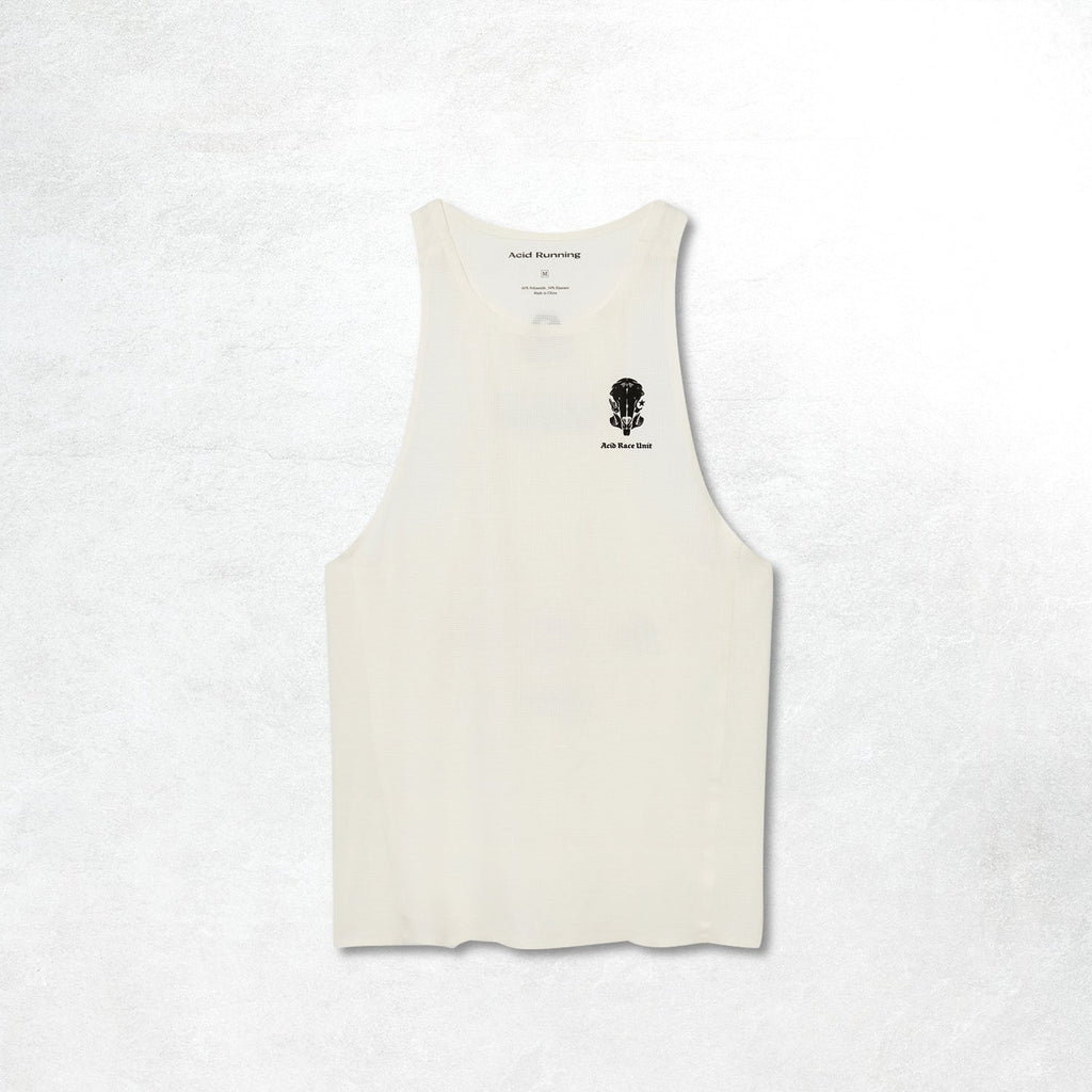 Acid Running Men's Race Unit Tank: Bone
