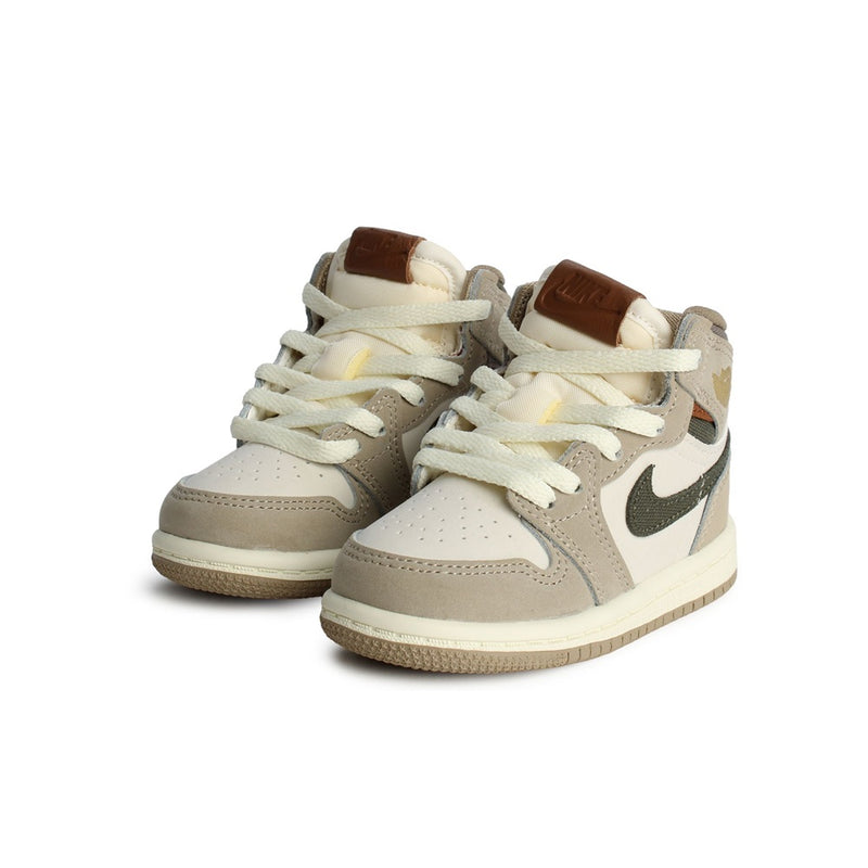Toddler's Jordan 1 Retro High OG Khaki/Cargo Khaki-Sail (FD2598 201)