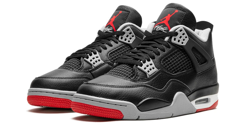 Air Jordan 4 Retro 'Bred Reimagined' – Black & Fire Red AJ4 Rebuilt with Premium Materials & OG-Faithful Construction