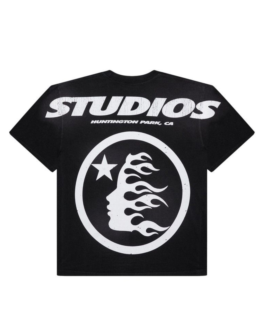 Hellstar Studios Cartoon Glitter Logo T-Shirt Black