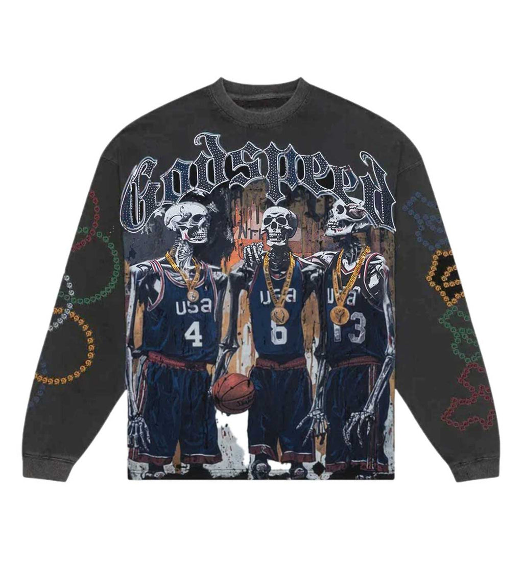 Godspeed Dream Team VVS L/S Tee Black Wash