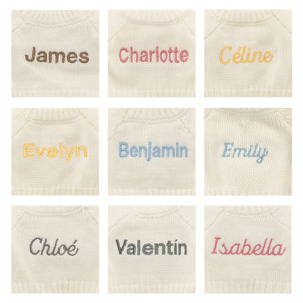 Blossom Cream Bunny 'Berry' with Personalized Cream Jumper