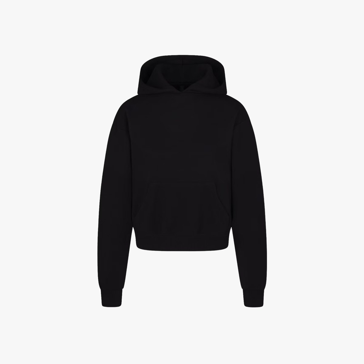 SKIMS Cotton Fleece Hoodie Black