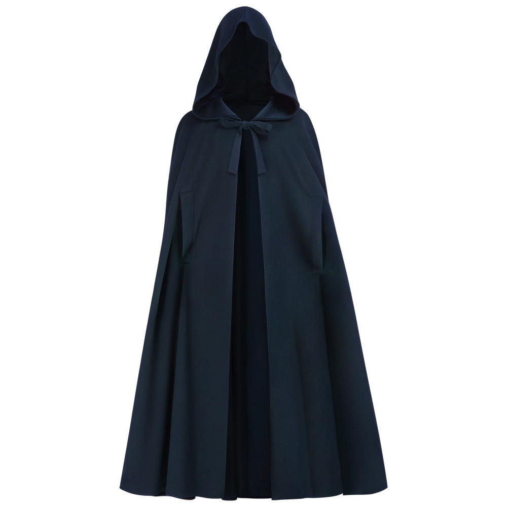 Halloween Medieval Hooded Cloak Hobbit Elf Renaissance Cosplay Cape
