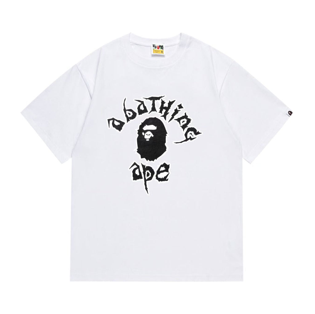 BAPE Ape Head Graphic Print Loose Unisex Streetwear T-Shirt
