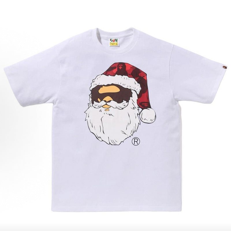 BAPE Ape Head Cartoon Print Loose Unisex Short Sleeve T-Shirt