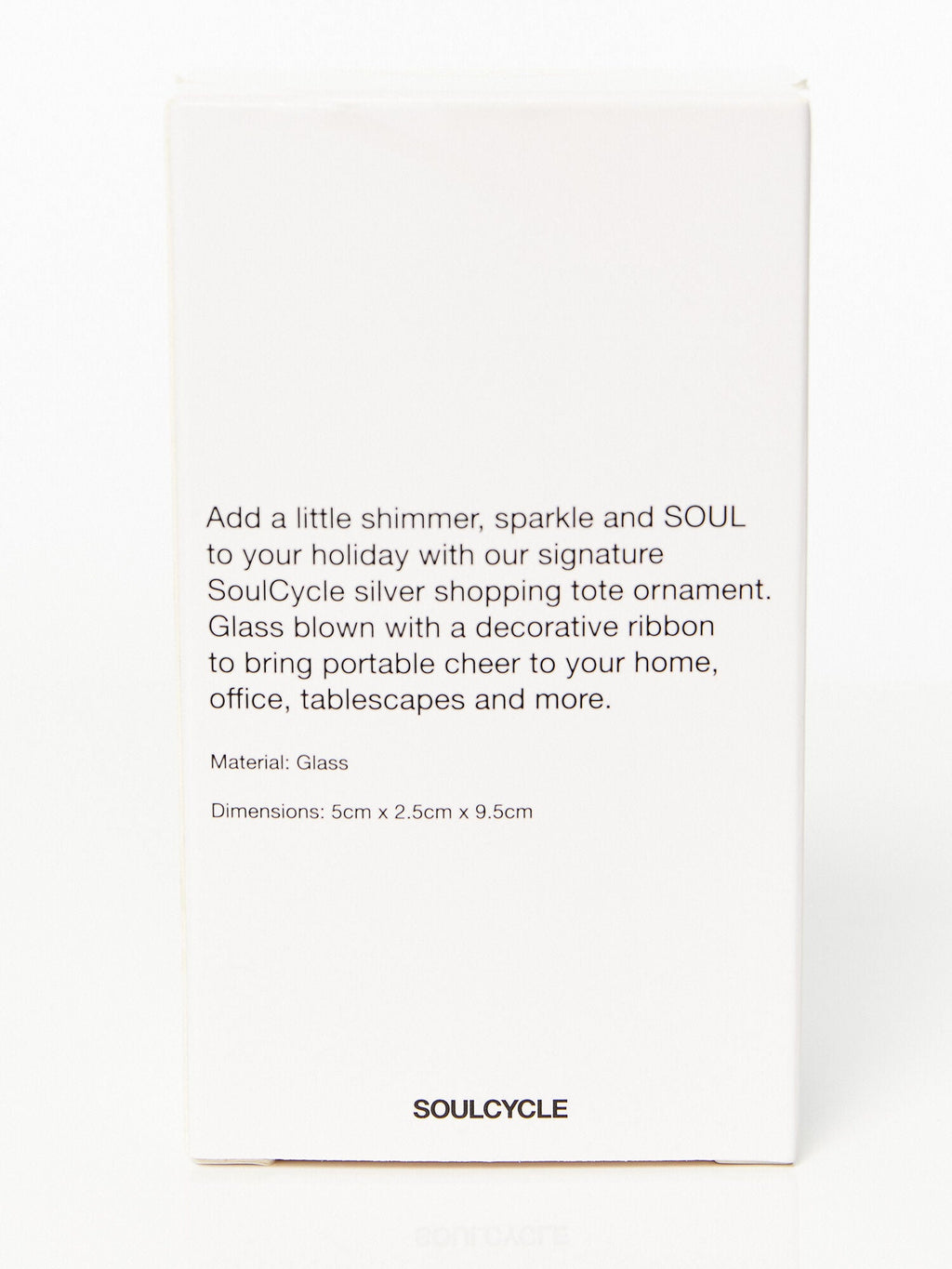 SILVER SHOPPER ORNAMENT