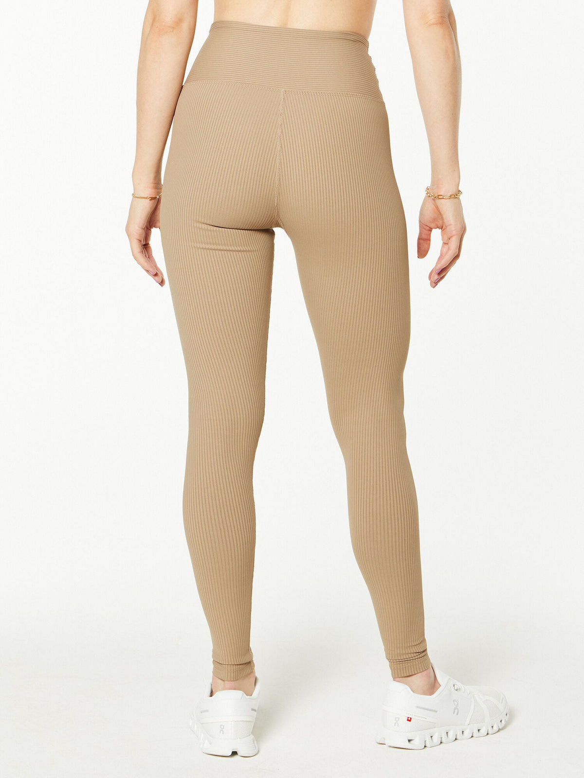 RIBBED HIGH LEGGING CARIBOU