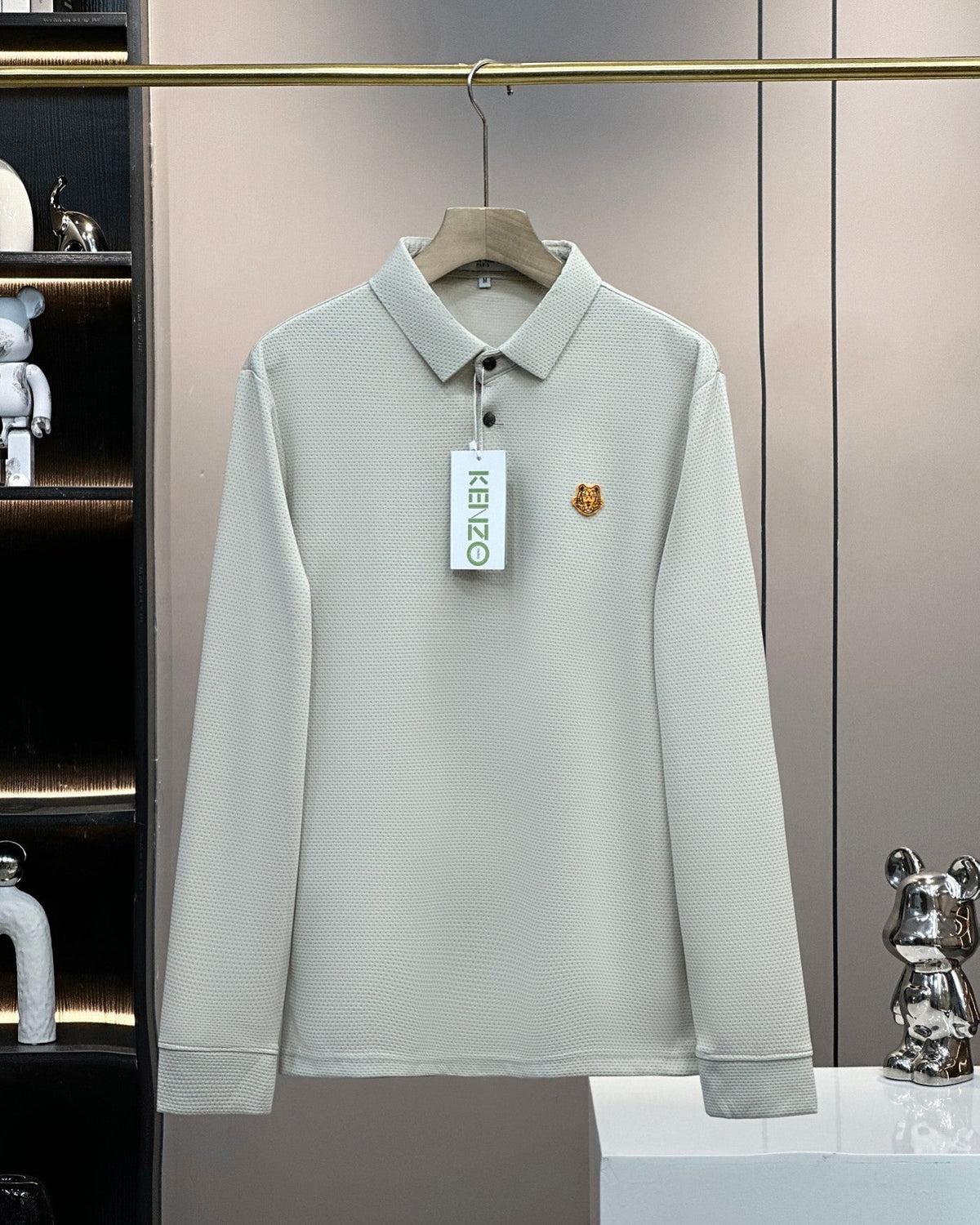 Kenzo Tiger Head Long Sleeve Polo Shirt – 2024SS – 2025 Collection